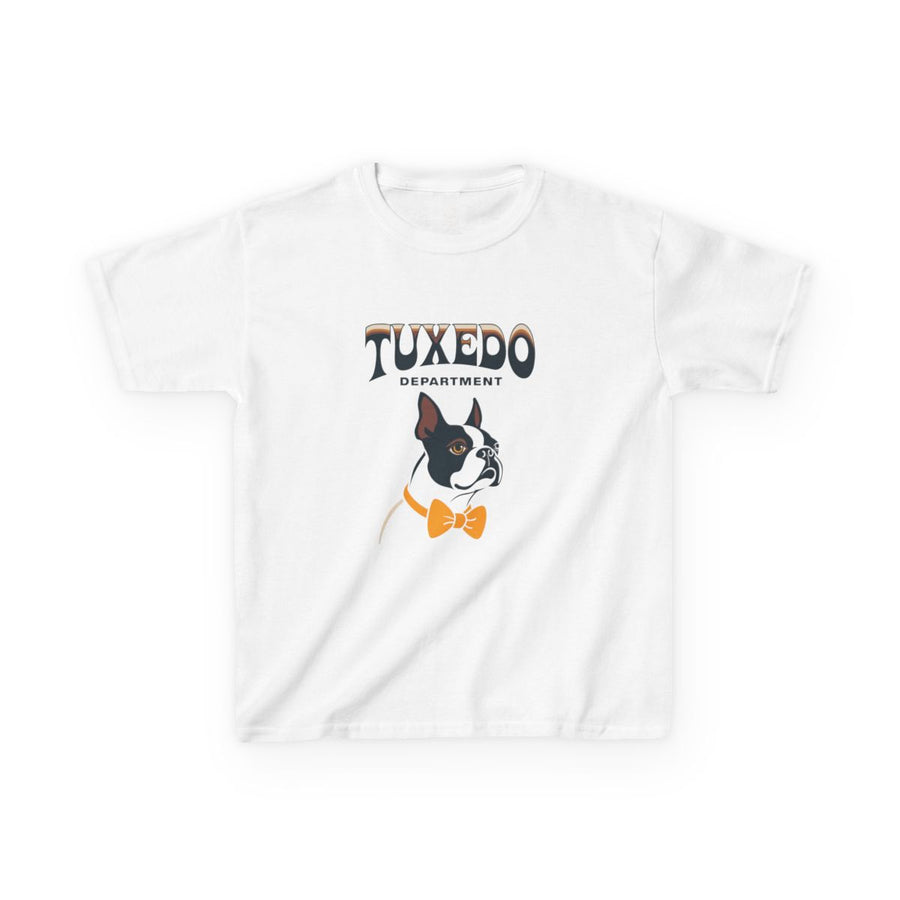 Boston Terrier Tuxedo Department Kids Tee