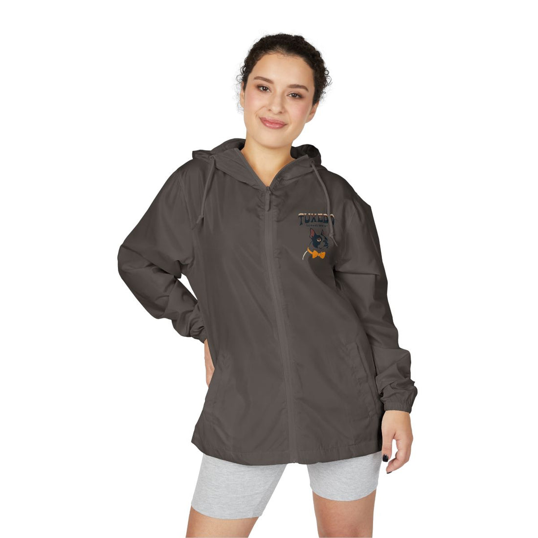 Graphite — Lifestyle | Boston Terrier Tuxedo Department Windbreaker