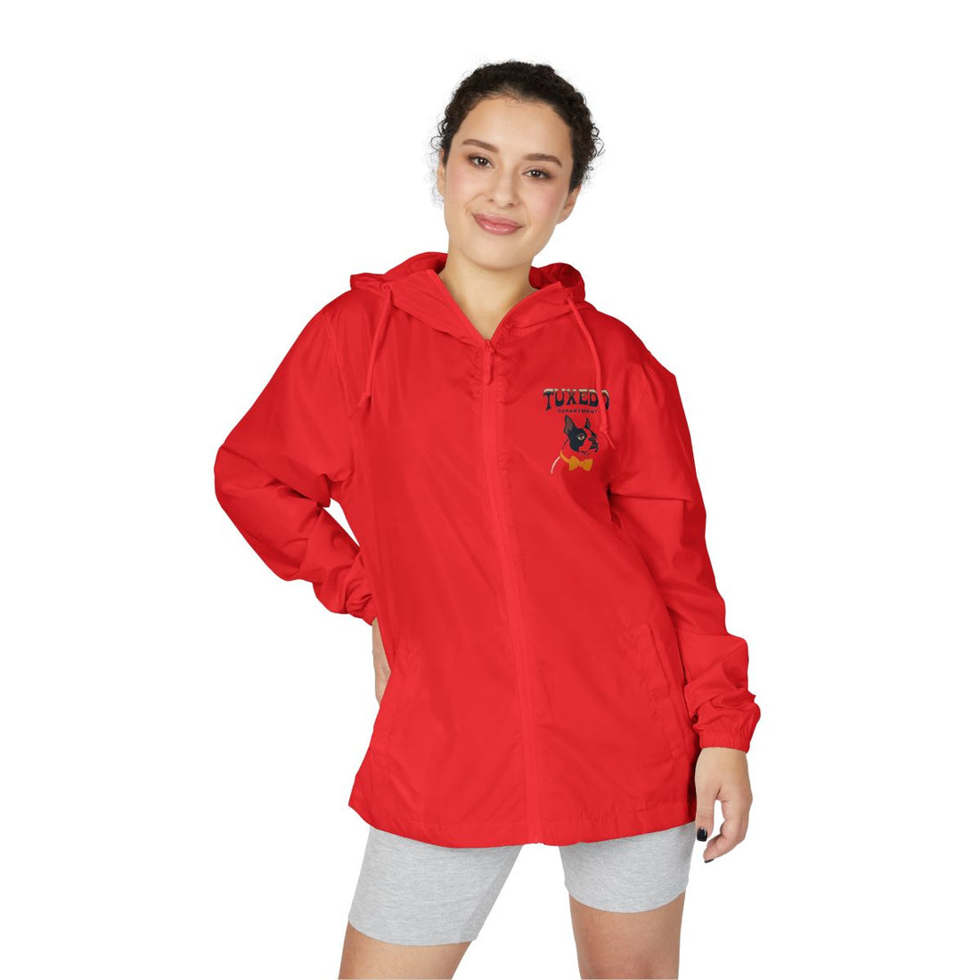 Red — Lifestyle | Boston Terrier Tuxedo Department Windbreaker