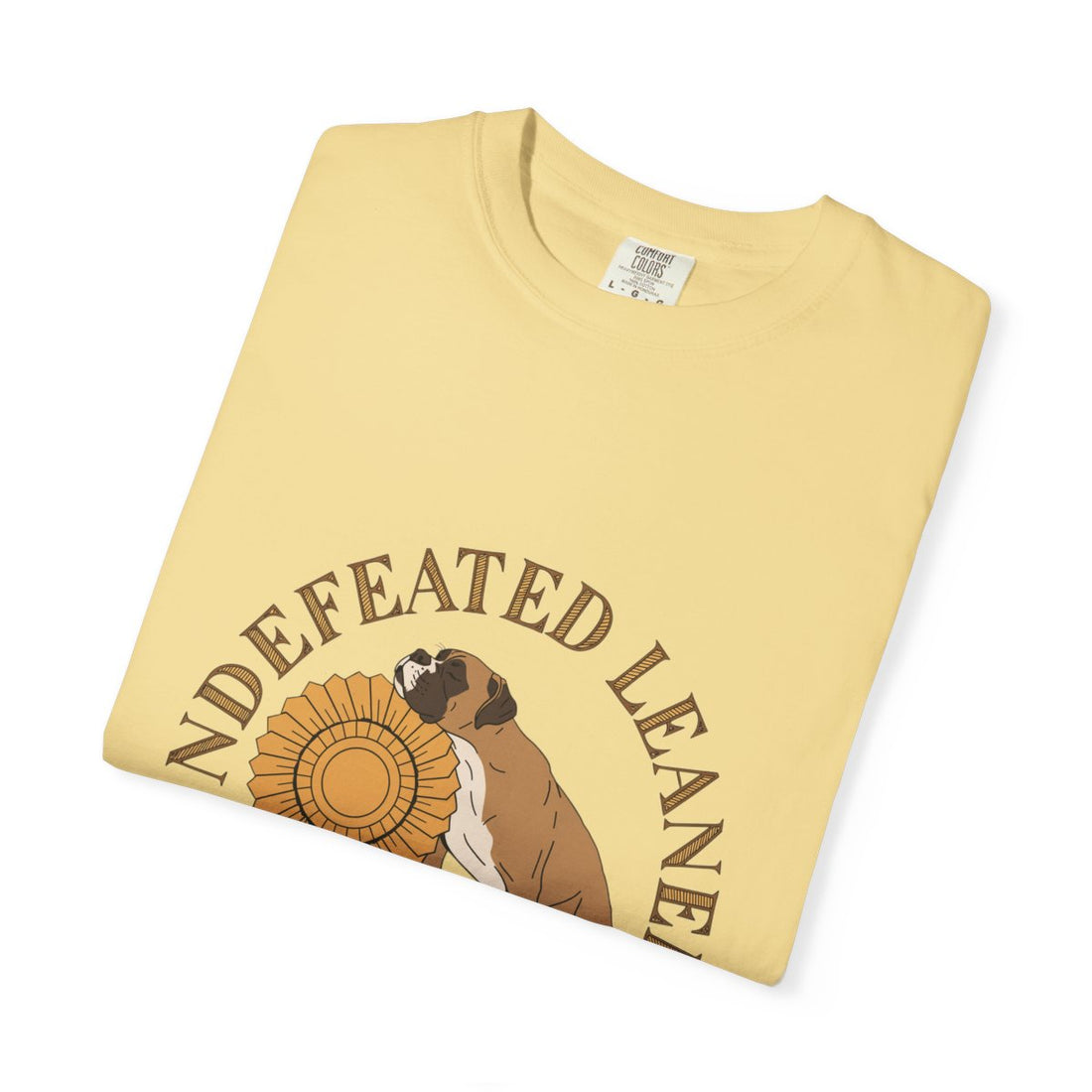 Butter — Folded | Boxer 'Undefeated Leaner' Garment-Dyed Tee