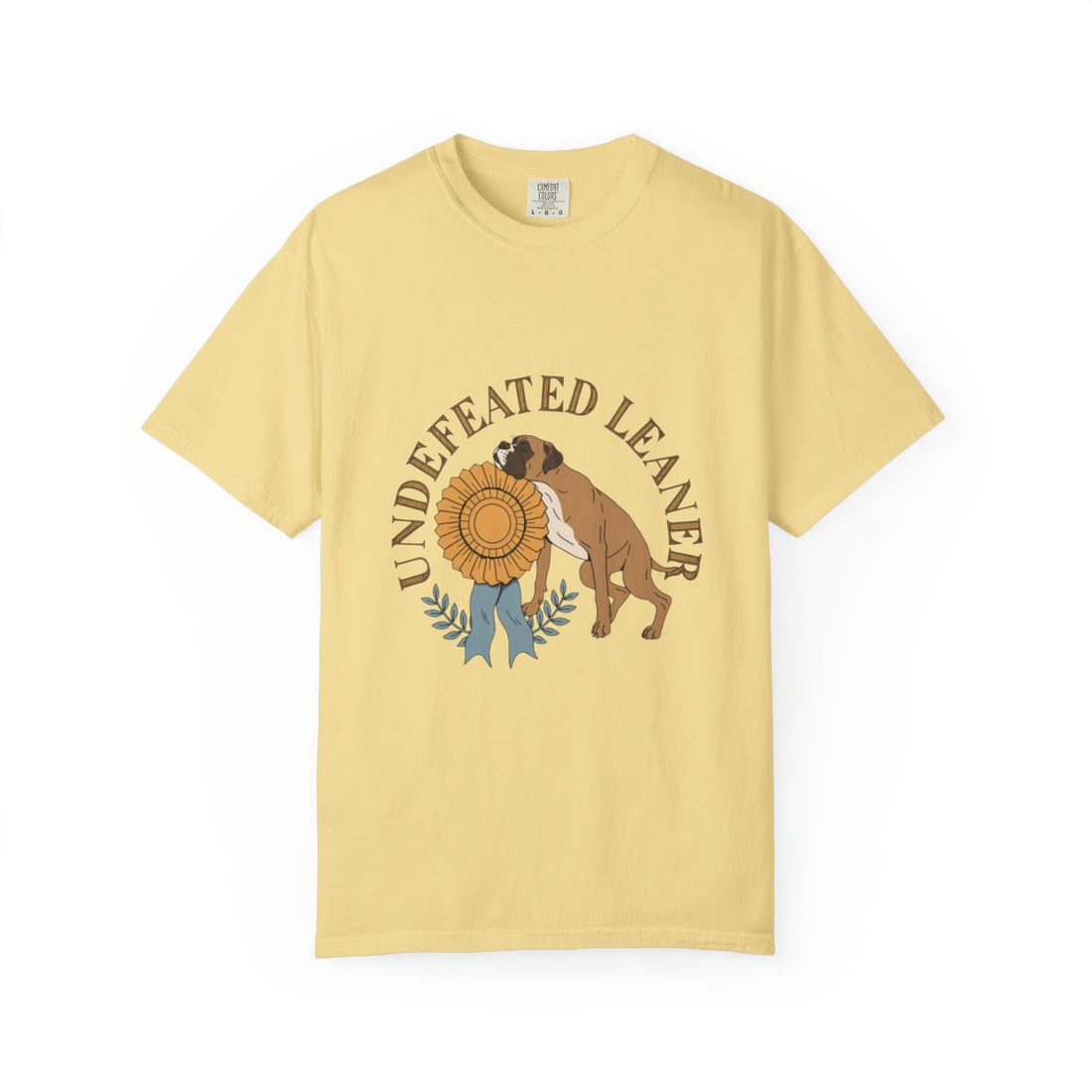 Butter — Front | Boxer 'Undefeated Leaner' Garment-Dyed Tee