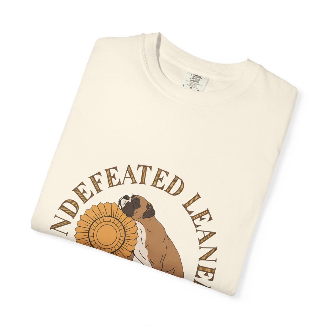 Ivory — Folded | Boxer 'Undefeated Leaner' Garment-Dyed Tee