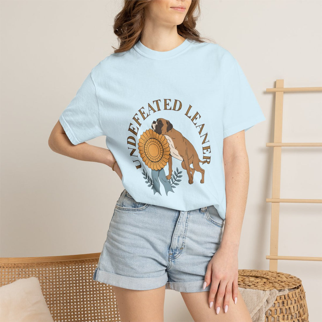 Chambray — Lifestyle | Boxer 'Undefeated Leaner' Garment-Dyed Tee