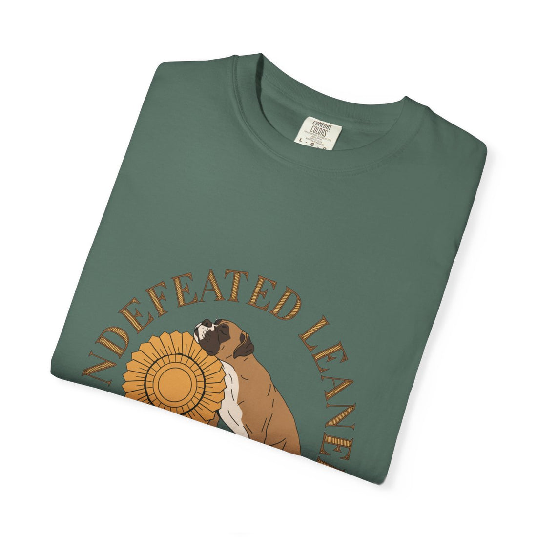 Blue Spruce — Folded | Boxer 'Undefeated Leaner' Garment-Dyed Tee