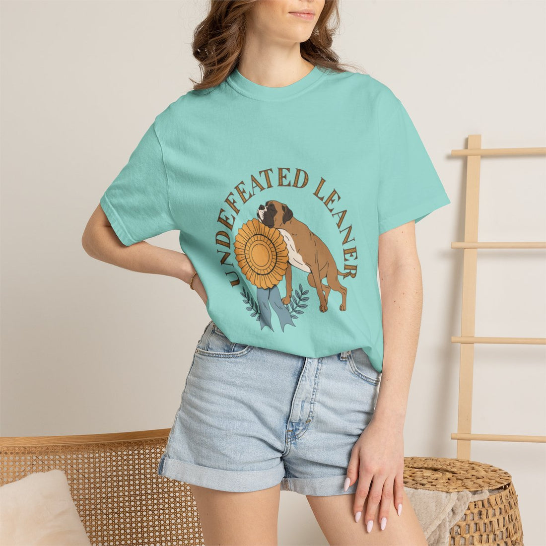 Chalky Mint — Lifestyle | Boxer 'Undefeated Leaner' Garment-Dyed Tee