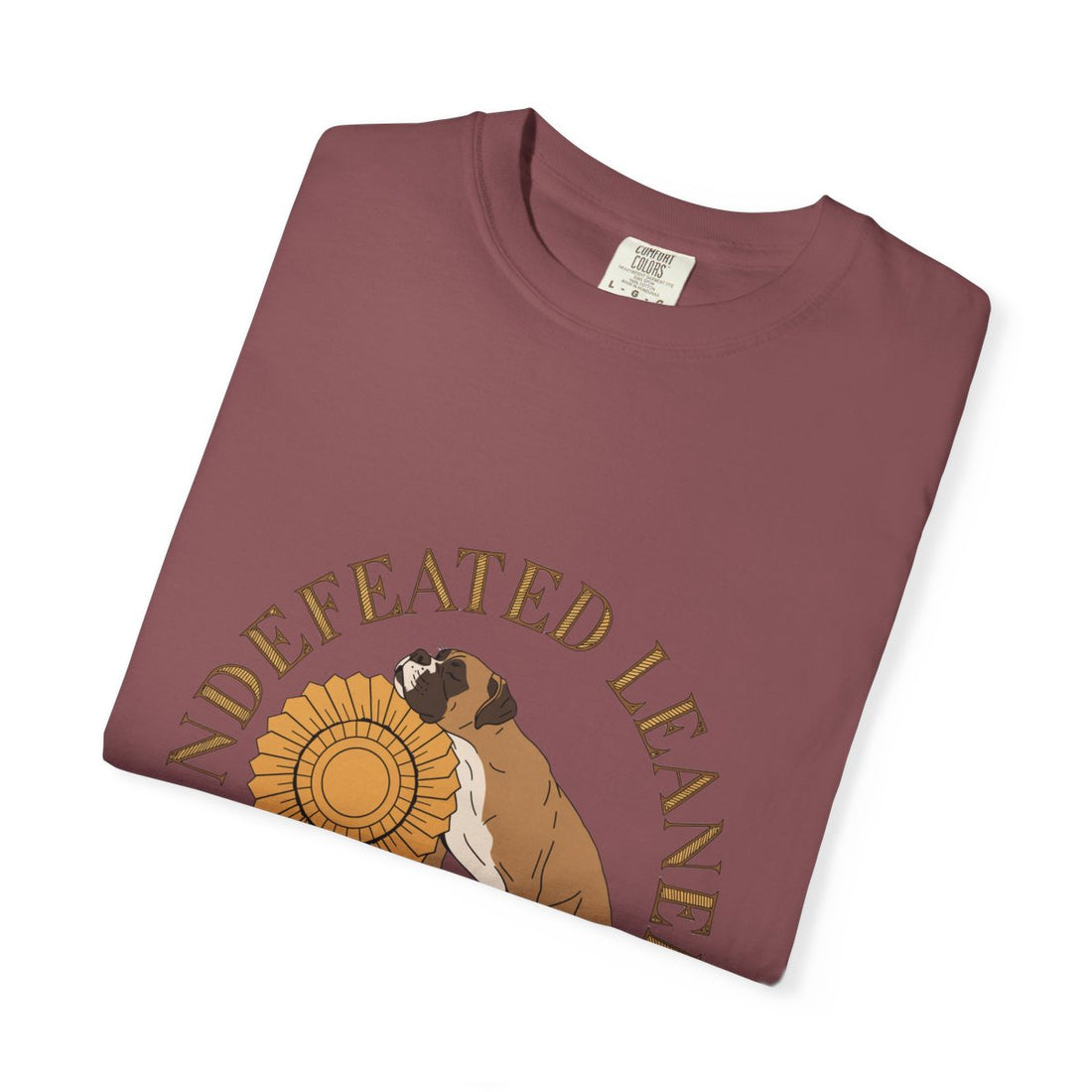 Brick — Folded | Boxer 'Undefeated Leaner' Garment-Dyed Tee
