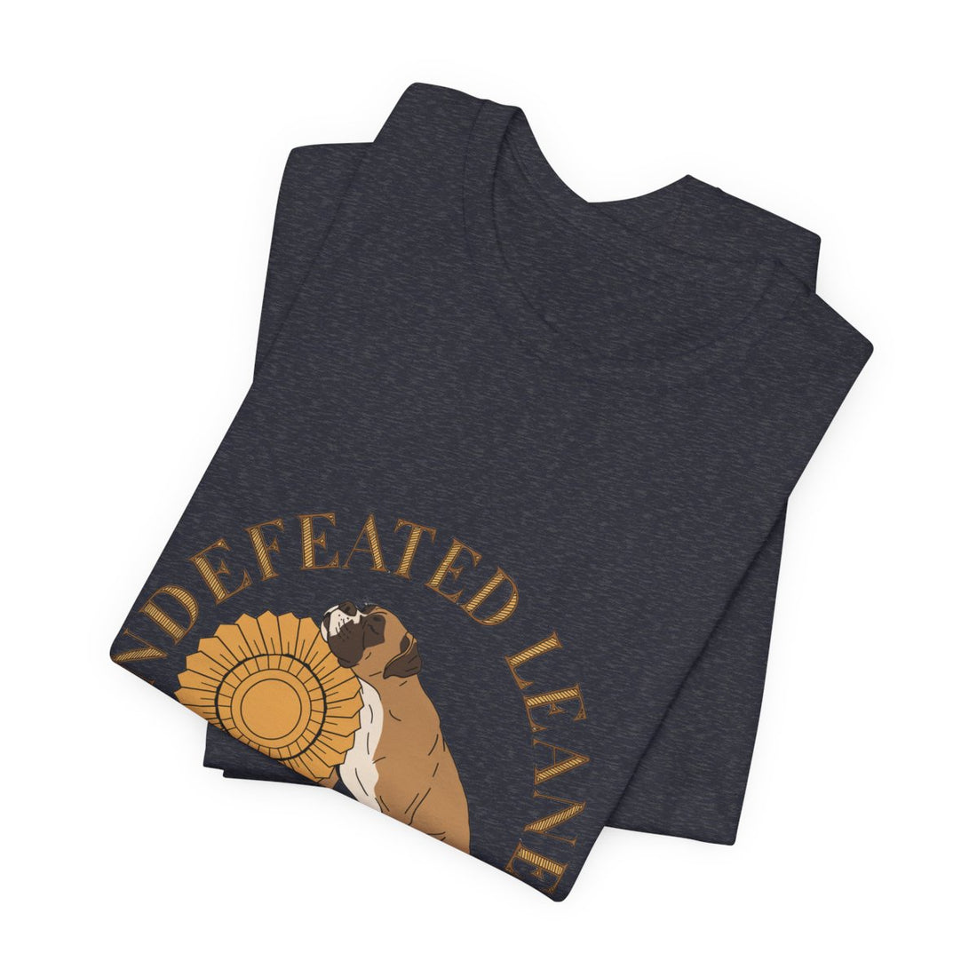 Heather Navy — Folded | Boxer 'Undefeated Leaner' Tee