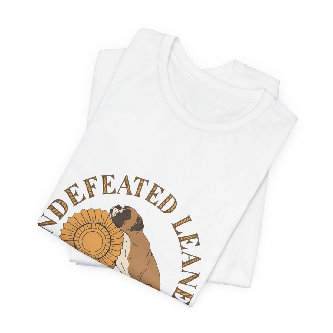 White — Folded | Boxer 'Undefeated Leaner' Tee