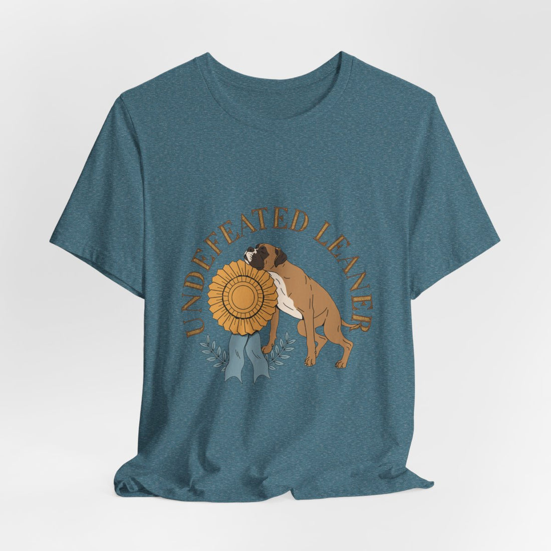 Heather Deep Teal — Hanging | Boxer 'Undefeated Leaner' Tee