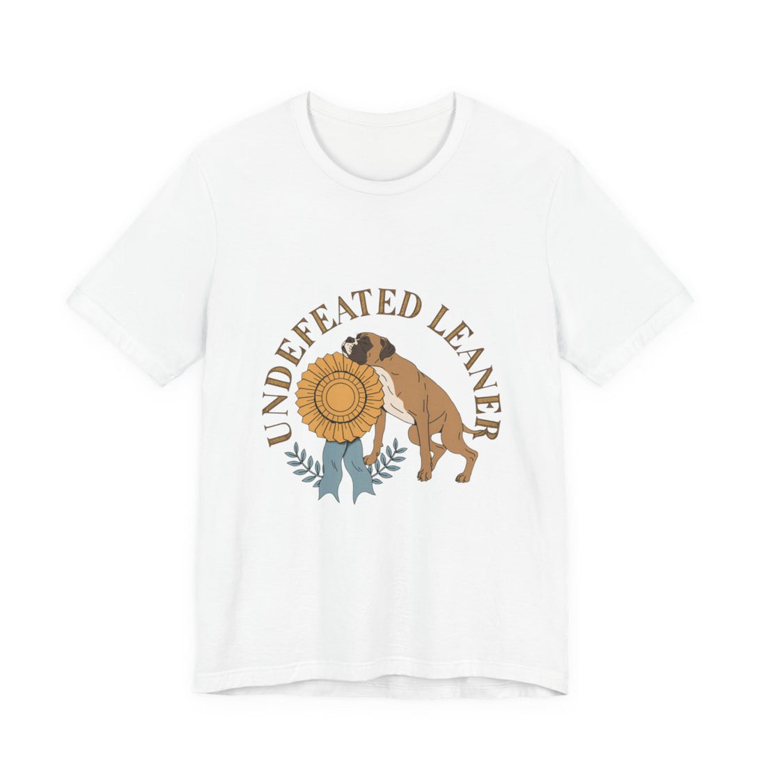 White — Front | Boxer 'Undefeated Leaner' Tee