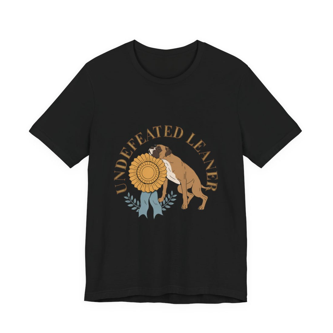 Black — Front | Boxer 'Undefeated Leaner' Tee