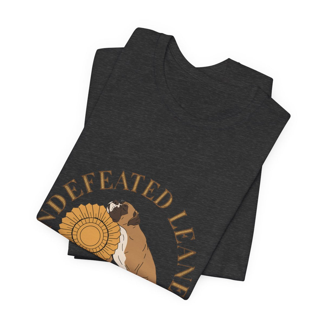 Dark Grey Heather — Folded | Boxer 'Undefeated Leaner' Tee