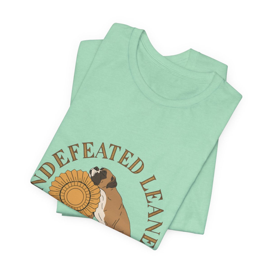 Heather Mint — Folded | Boxer 'Undefeated Leaner' Tee