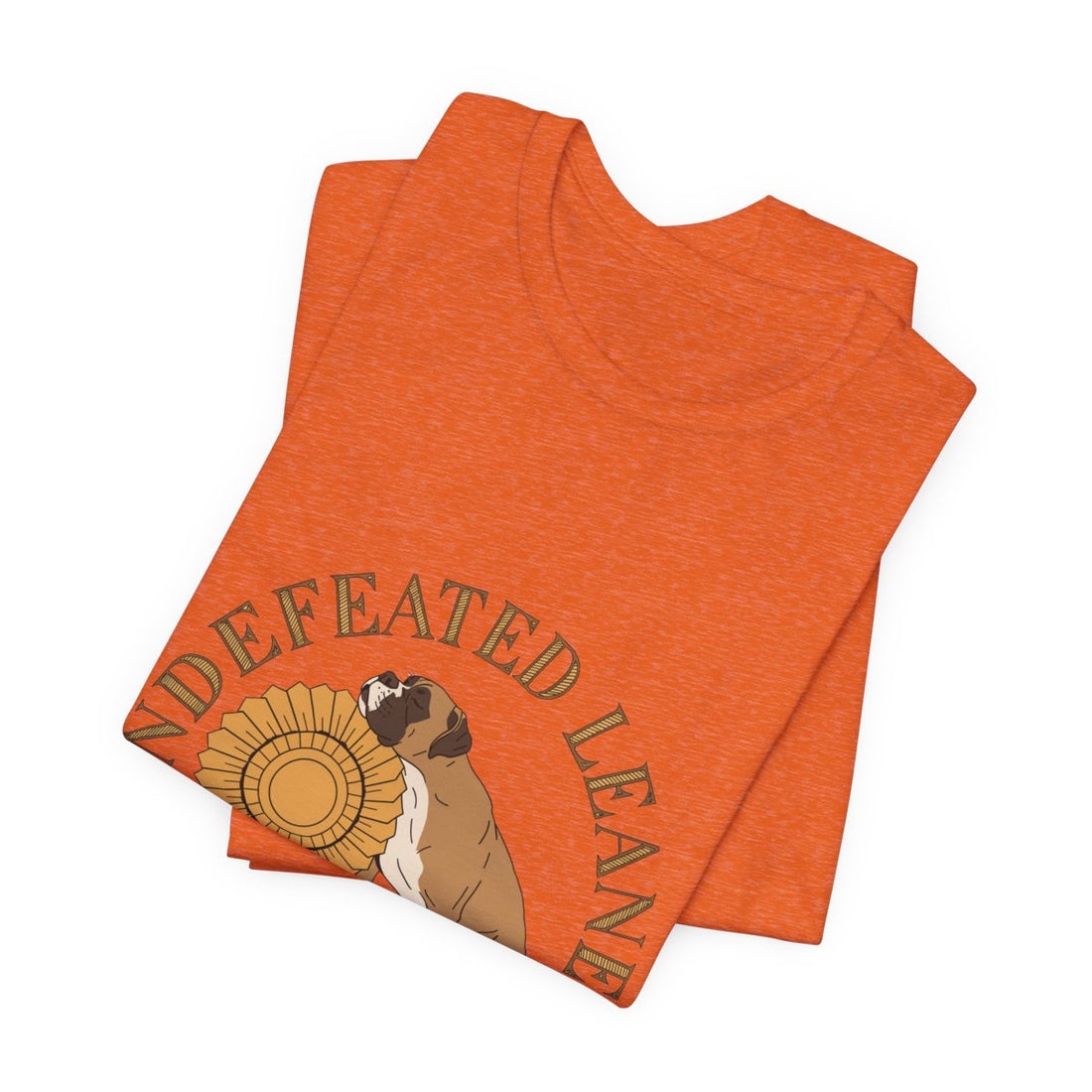 Heather Orange — Folded | Boxer 'Undefeated Leaner' Tee