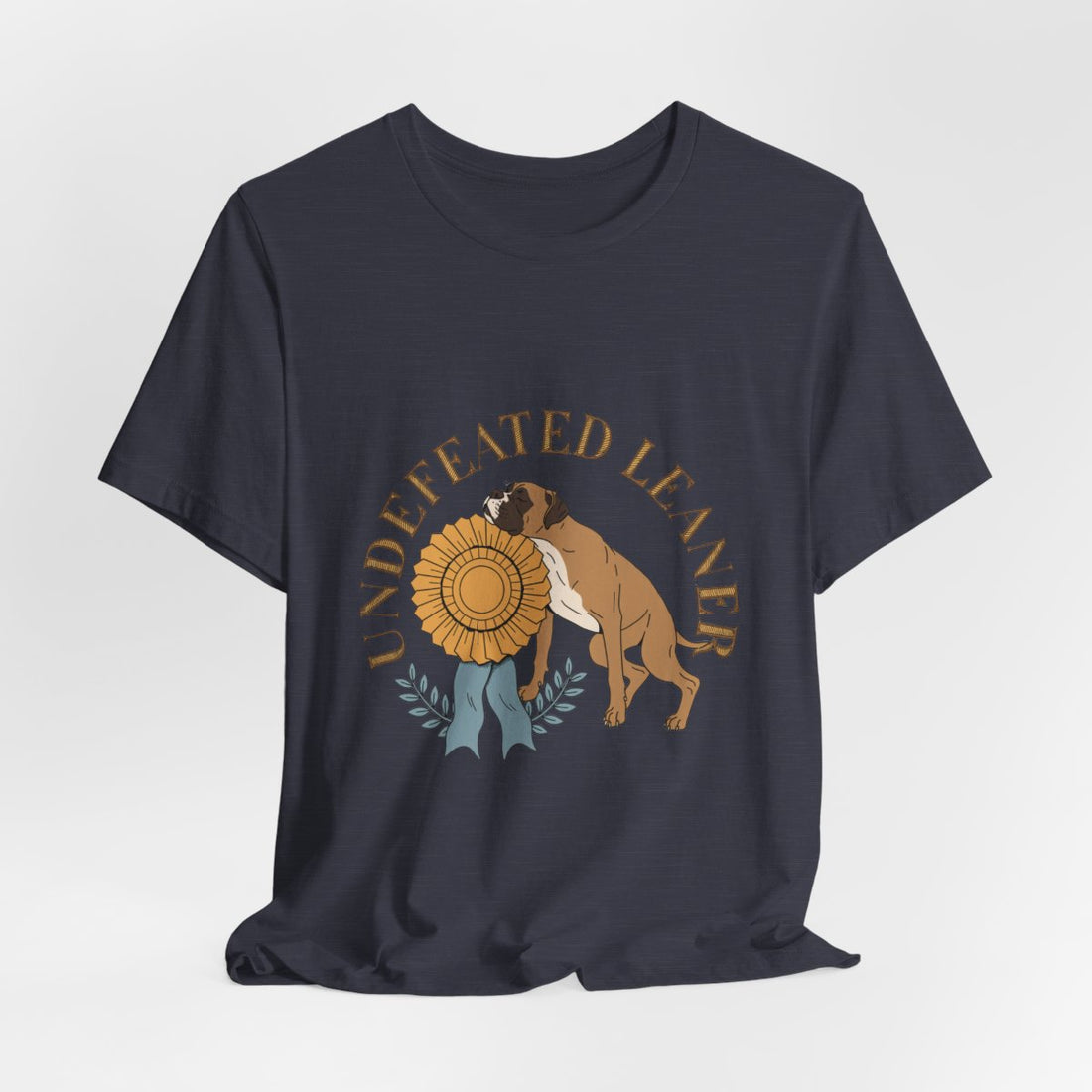 Heather Midnight Navy — Hanging | Boxer 'Undefeated Leaner' Tee