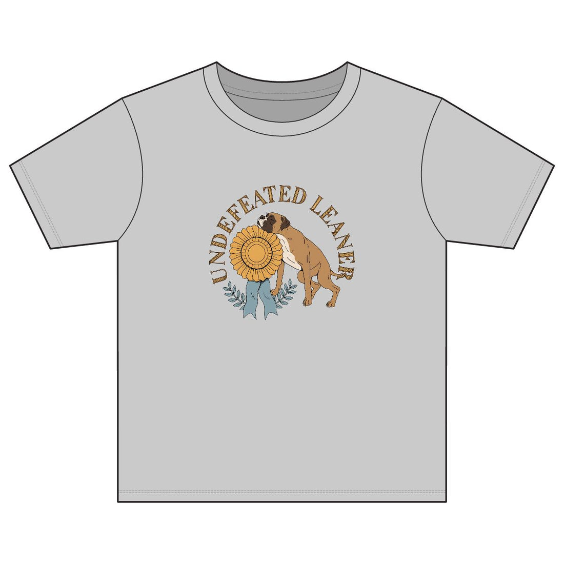 Sport Grey — Front | Boxer 'Undefeated Leaner' Youth Tee
