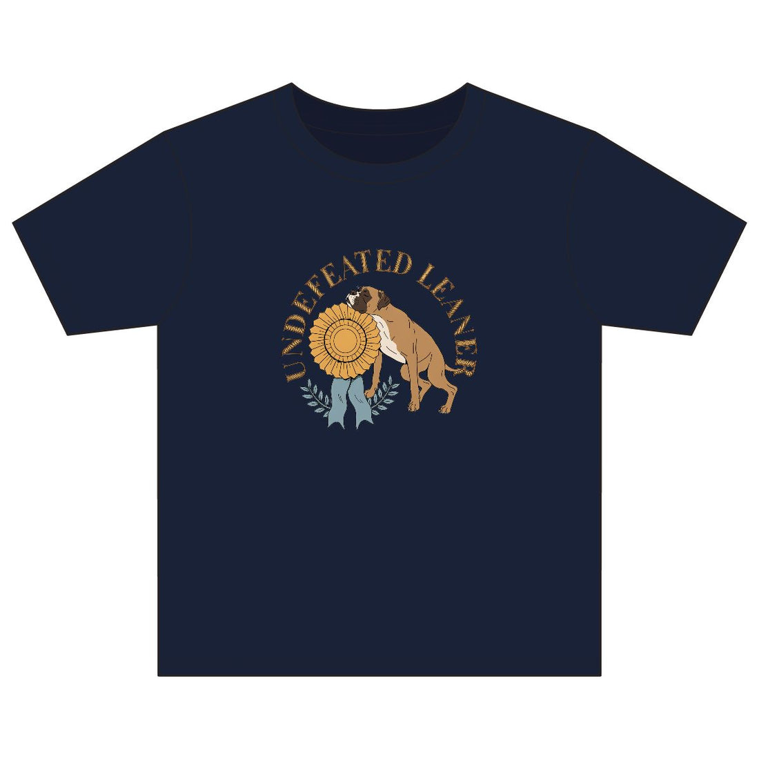 Navy — Front | Boxer 'Undefeated Leaner' Youth Tee
