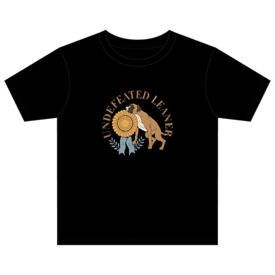Black — Front | Boxer 'Undefeated Leaner' Youth Tee