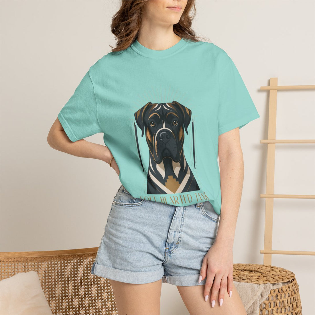 Chalky Mint — Lifestyle | Cane Corso 'Soft-Hearted Tank' Garment-Dyed Tee