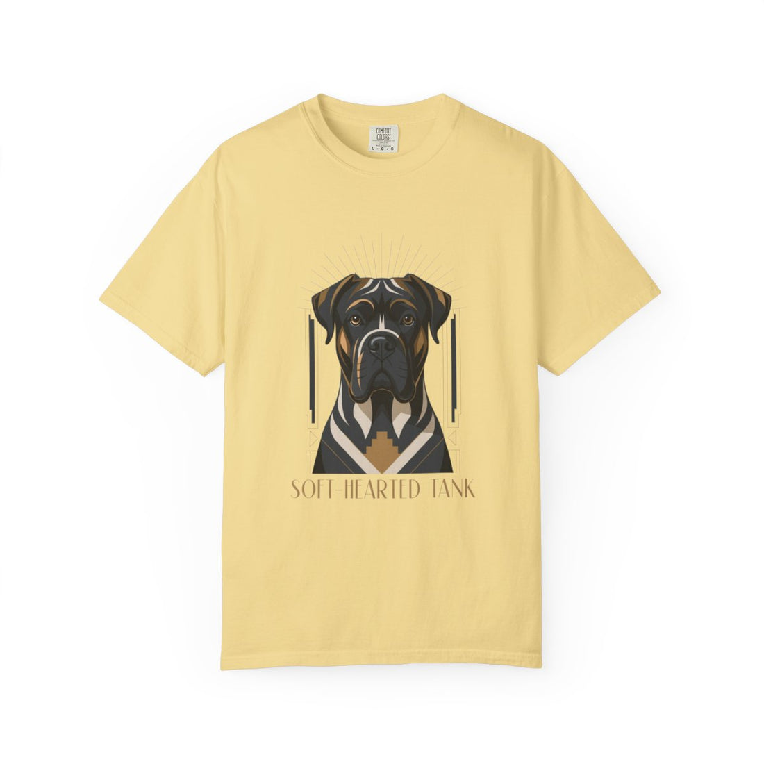 Butter — Front | Cane Corso 'Soft-Hearted Tank' Garment-Dyed Tee