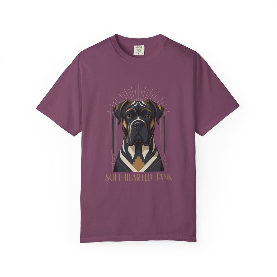 Berry — Front | Cane Corso 'Soft-Hearted Tank' Garment-Dyed Tee