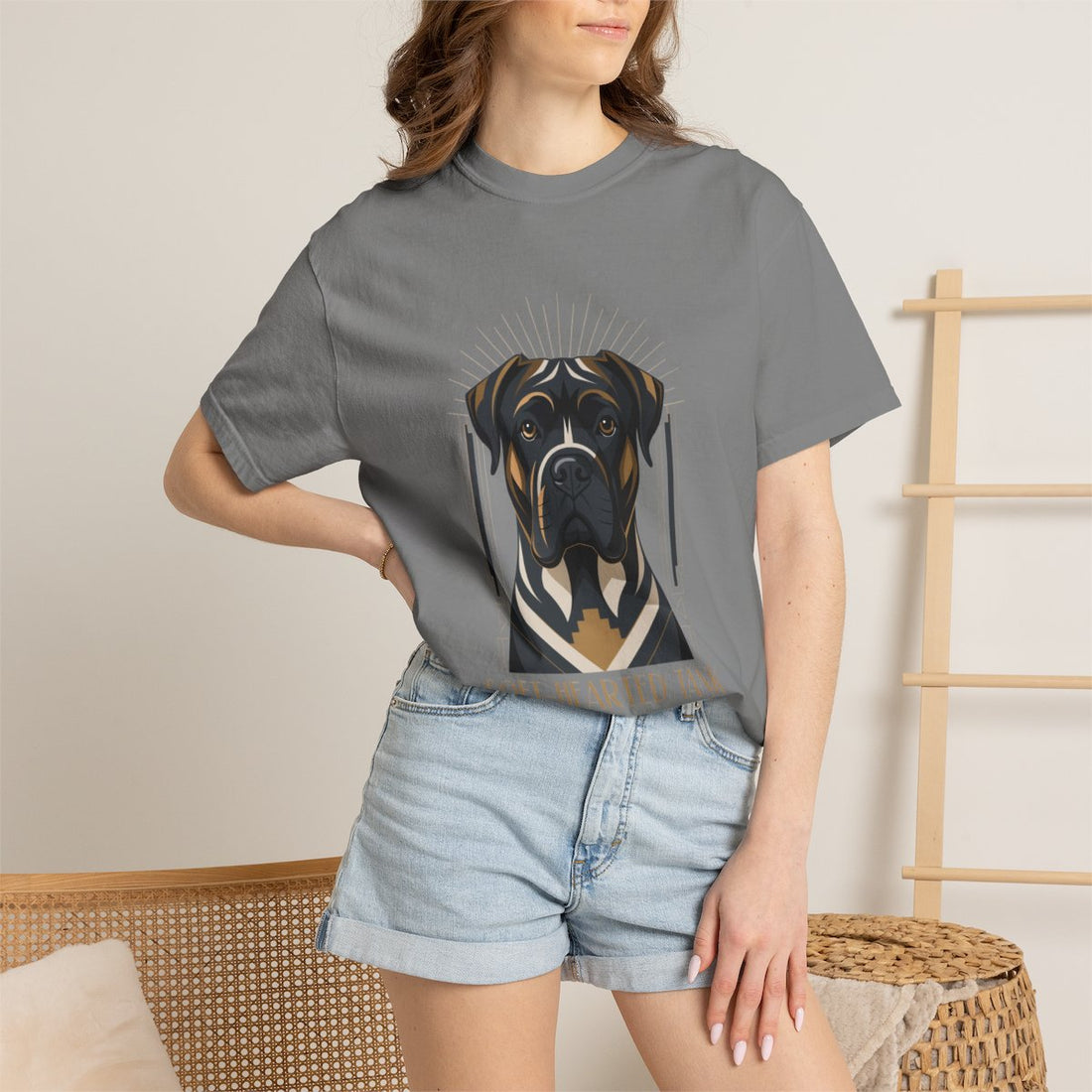 Grey — Lifestyle | Cane Corso 'Soft-Hearted Tank' Garment-Dyed Tee