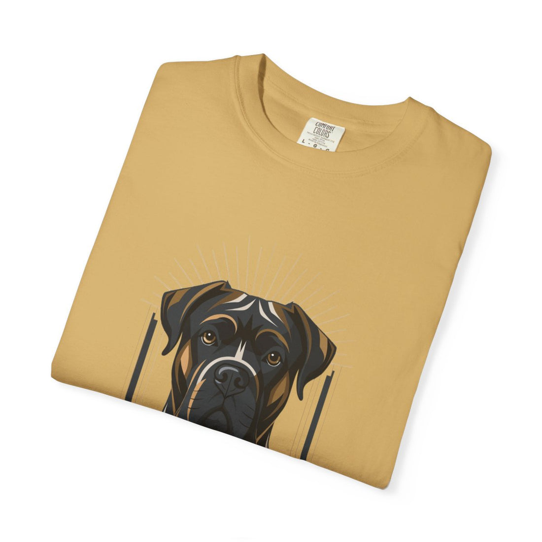 Mustard — Folded | Cane Corso 'Soft-Hearted Tank' Garment-Dyed Tee