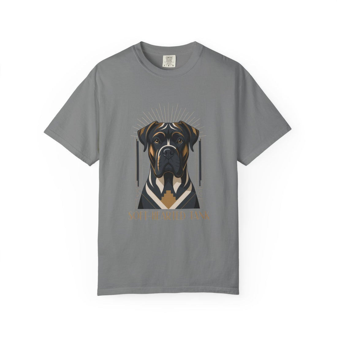 Grey — Front | Cane Corso 'Soft-Hearted Tank' Garment-Dyed Tee