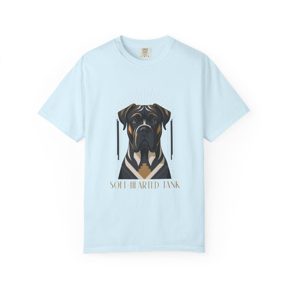 Chambray — Front | Cane Corso 'Soft-Hearted Tank' Garment-Dyed Tee
