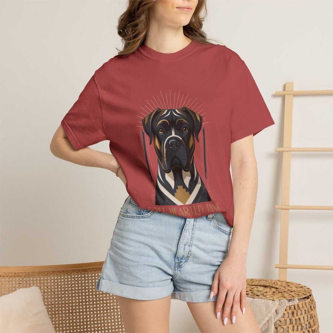 Crimson — Lifestyle | Cane Corso 'Soft-Hearted Tank' Garment-Dyed Tee