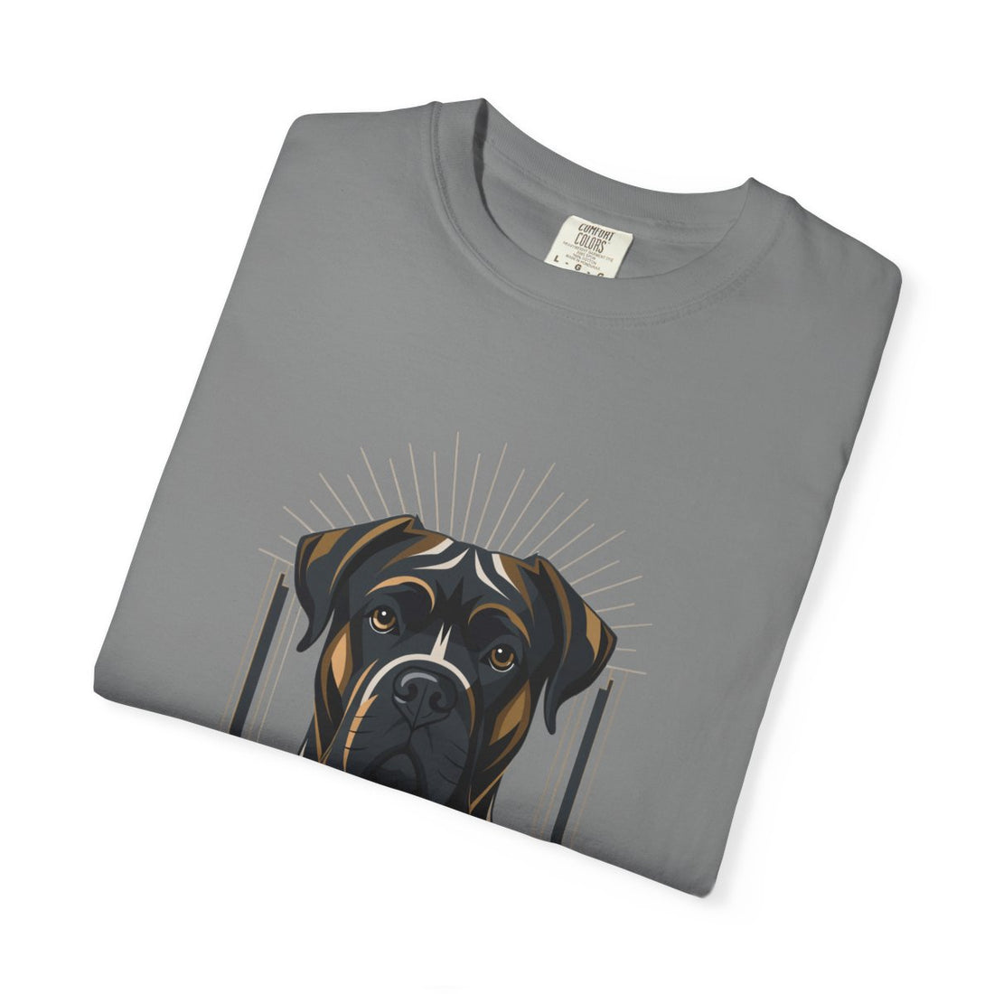 Grey — Folded | Cane Corso 'Soft-Hearted Tank' Garment-Dyed Tee