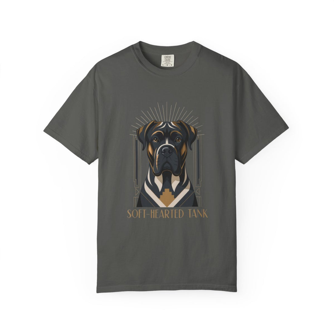 Pepper — Front | Cane Corso 'Soft-Hearted Tank' Garment-Dyed Tee