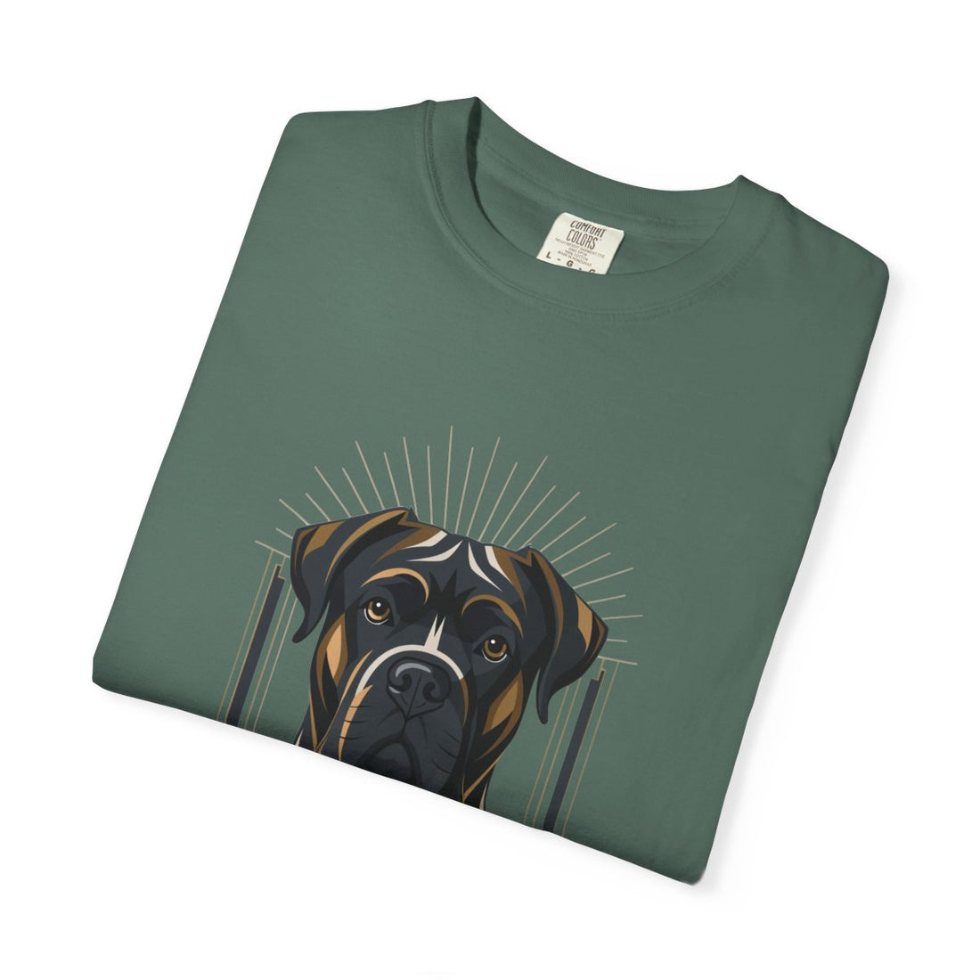 Blue Spruce — Folded | Cane Corso 'Soft-Hearted Tank' Garment-Dyed Tee