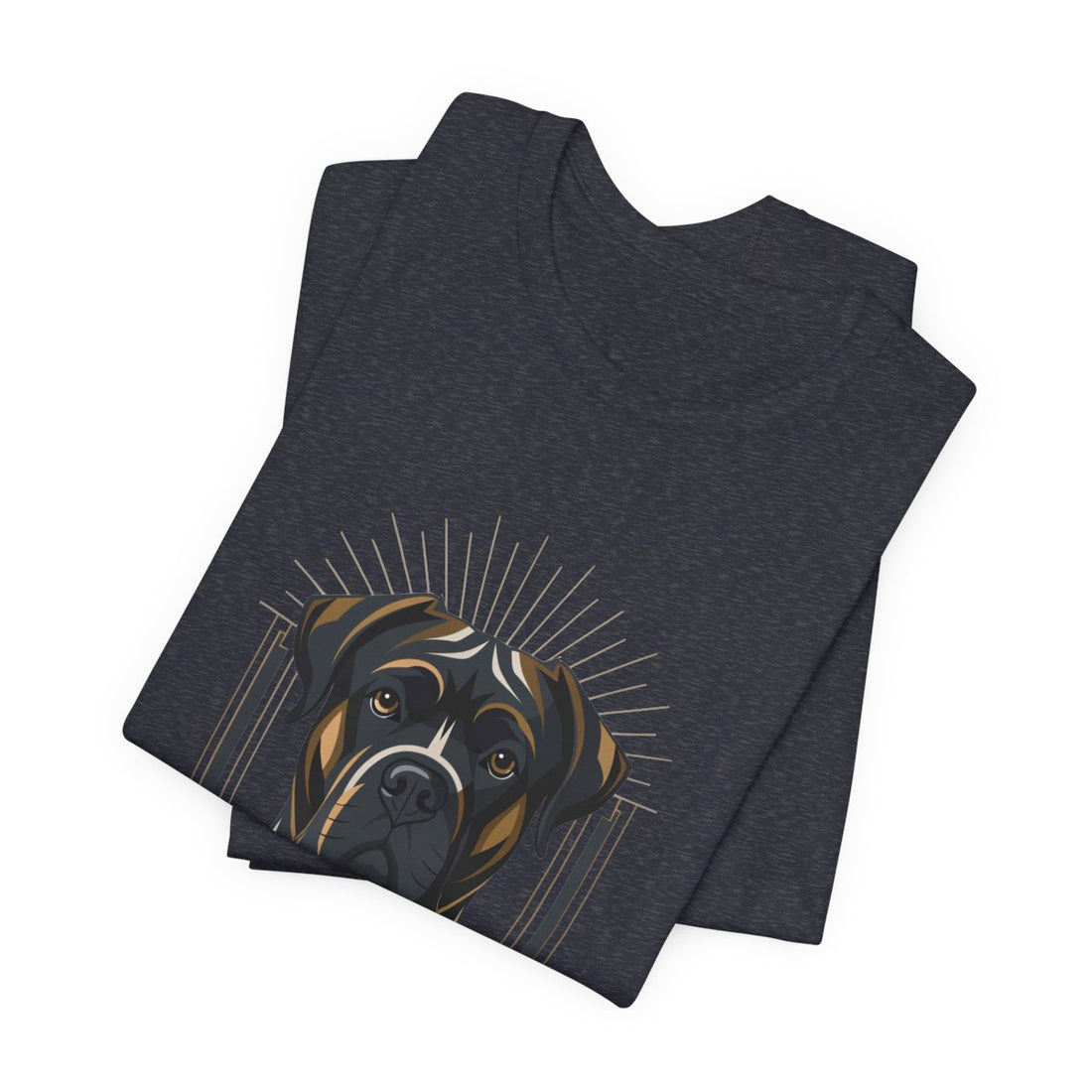 Heather Navy — Folded | Cane Corso 'Soft-Hearted Tank' Tee