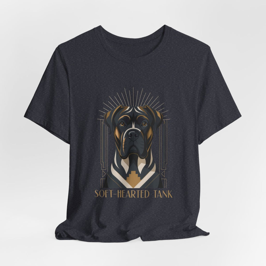 Heather Navy — Hanging | Cane Corso 'Soft-Hearted Tank' Tee