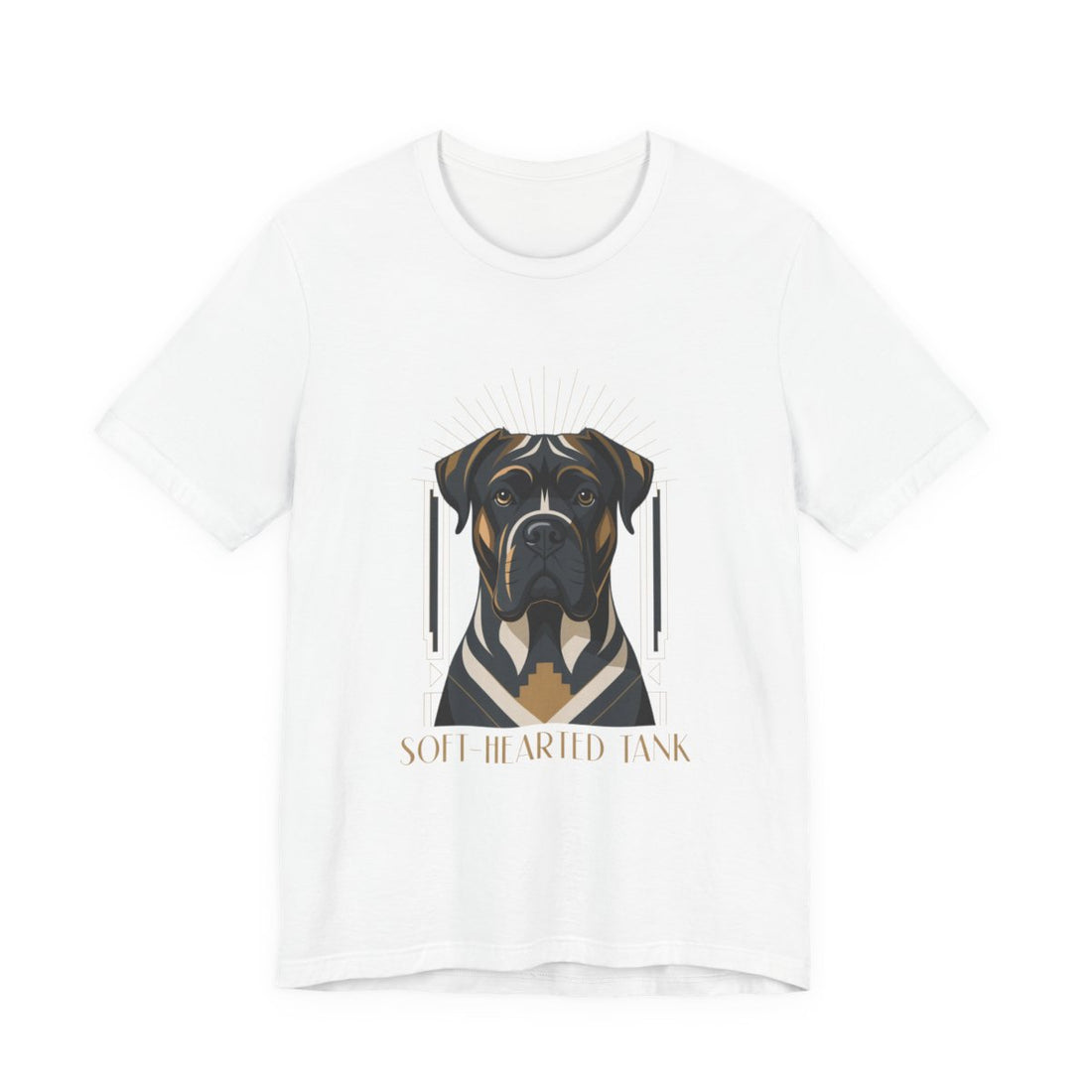 White — Front | Cane Corso 'Soft-Hearted Tank' Tee