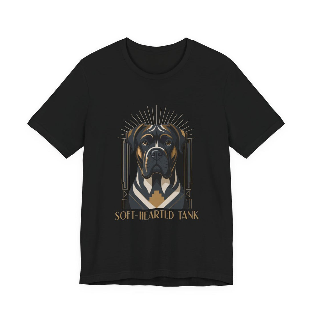Black — Front | Cane Corso 'Soft-Hearted Tank' Tee