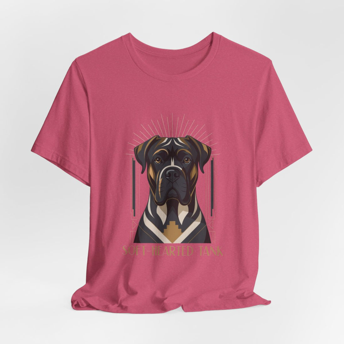Heather Raspberry — Hanging | Cane Corso 'Soft-Hearted Tank' Tee