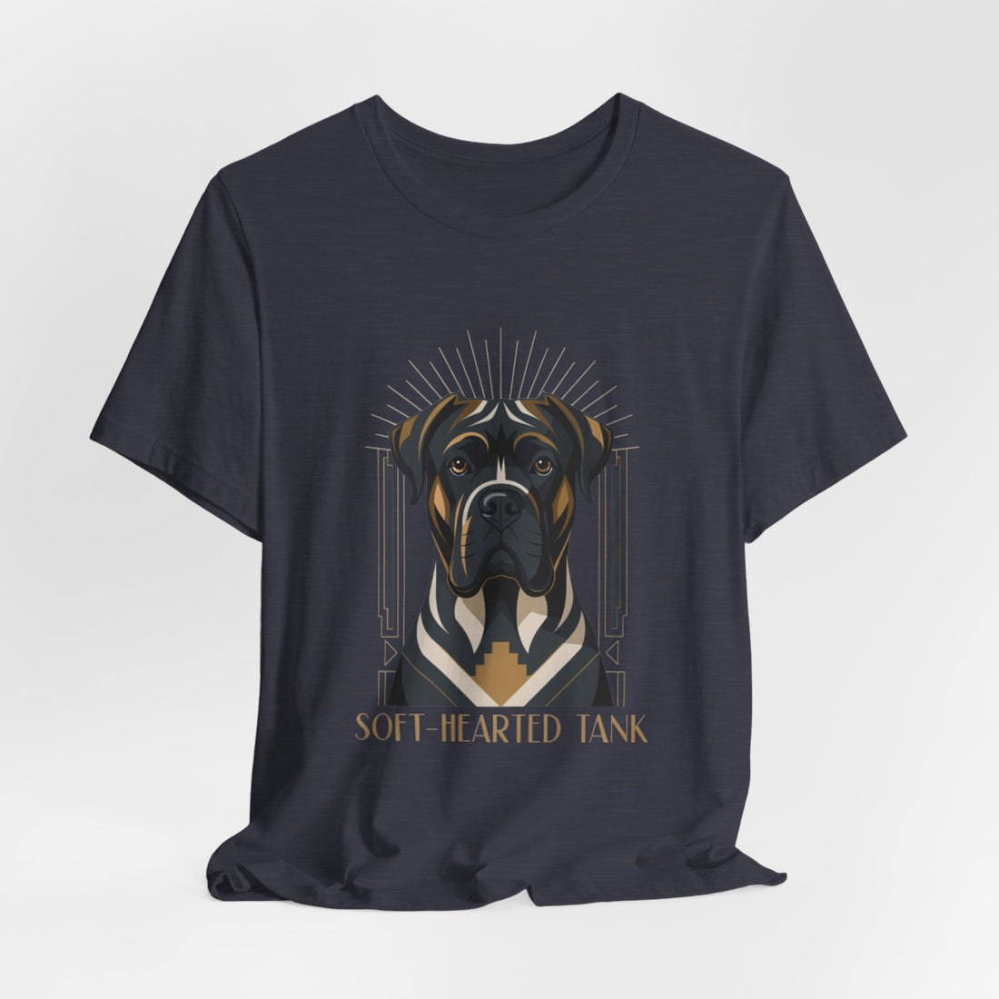 Heather Midnight Navy — Hanging | Cane Corso 'Soft-Hearted Tank' Tee