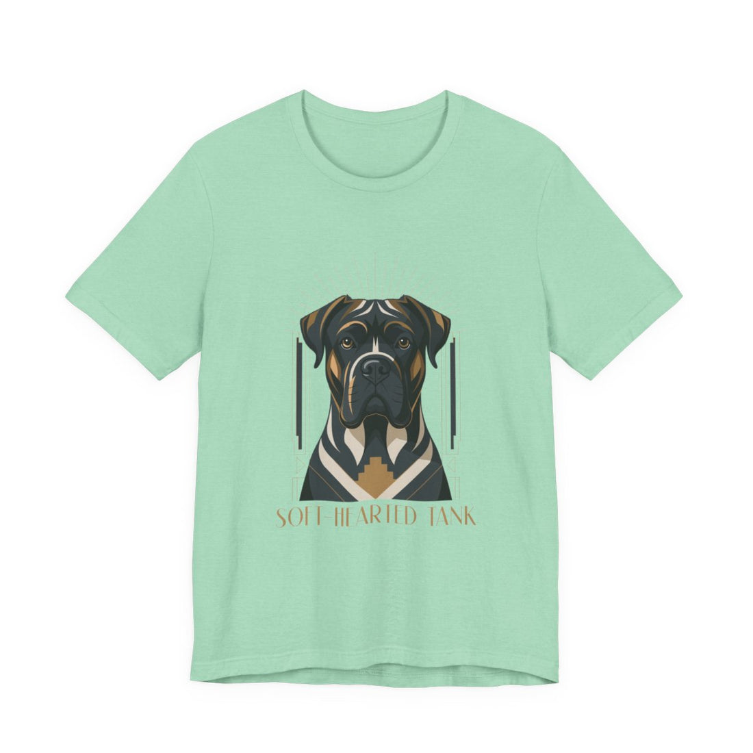 Heather Mint — Front | Cane Corso 'Soft-Hearted Tank' Tee