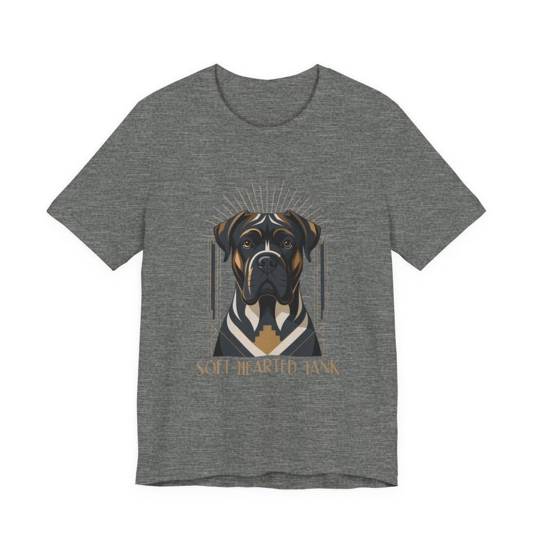 Deep Heather — Front | Cane Corso 'Soft-Hearted Tank' Tee