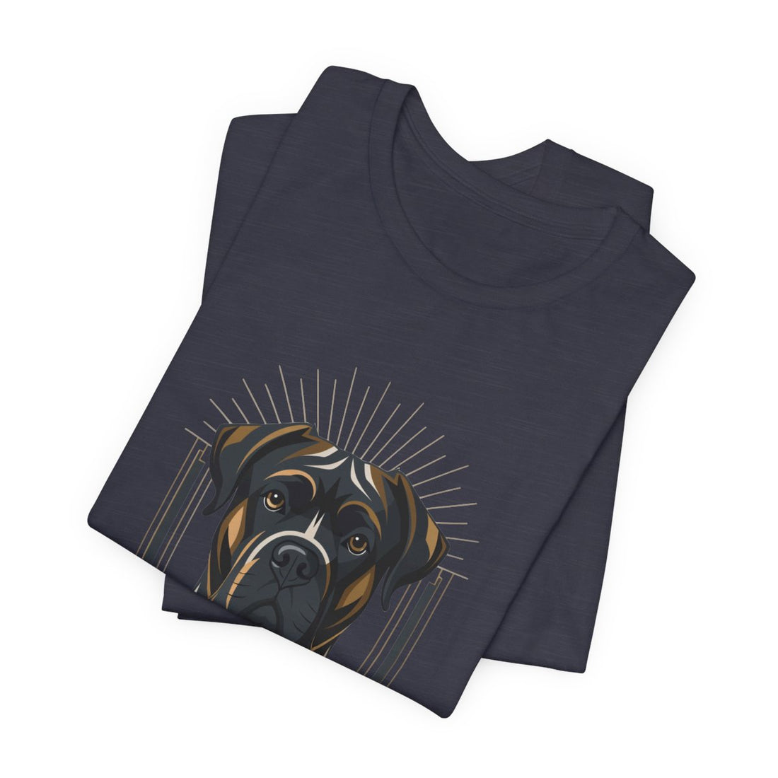 Heather Midnight Navy — Folded | Cane Corso 'Soft-Hearted Tank' Tee