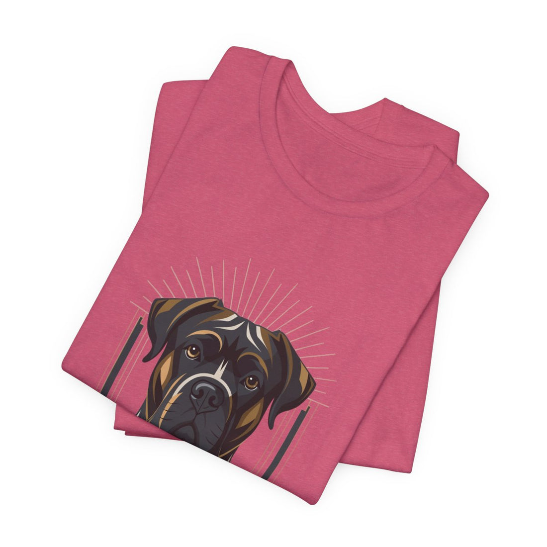 Heather Raspberry — Folded | Cane Corso 'Soft-Hearted Tank' Tee
