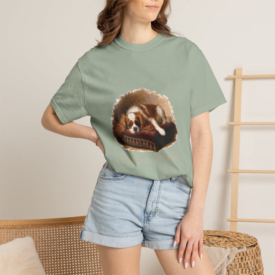 Bay — Lifestyle | Cavalier King Charles Spaniel 'Professional Lap Warmer' Garment-Dyed Tee