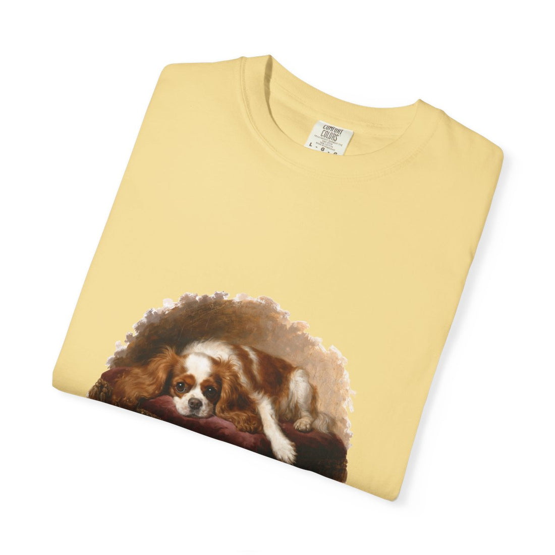 Butter — Folded | Cavalier King Charles Spaniel 'Professional Lap Warmer' Garment-Dyed Tee