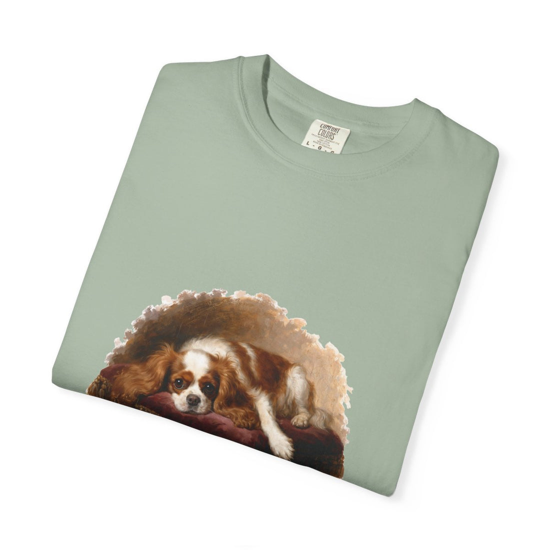 Bay — Folded | Cavalier King Charles Spaniel 'Professional Lap Warmer' Garment-Dyed Tee