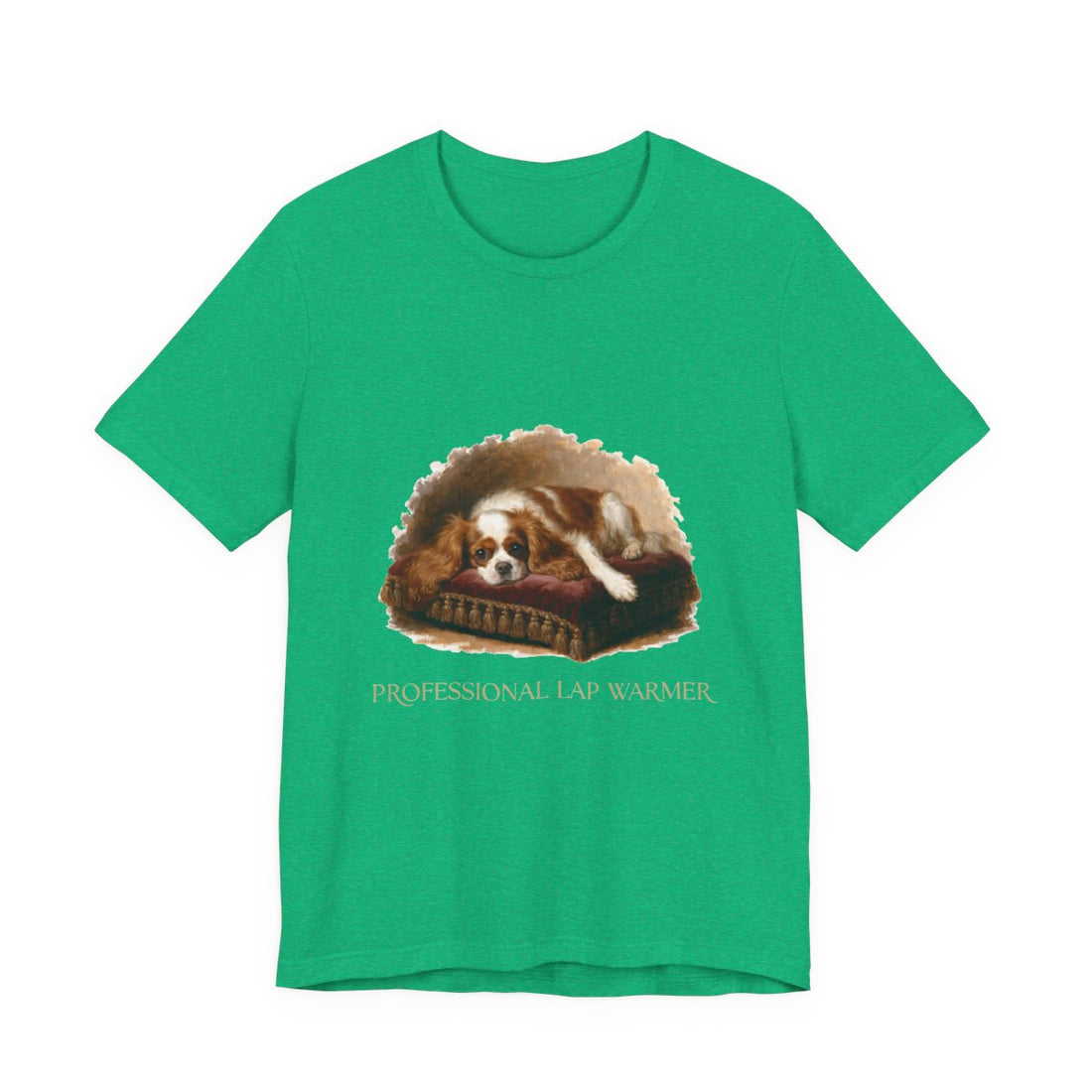 Heather Kelly — Front | Cavalier King Charles Spaniel 'Professional Lap Warmer' Tee