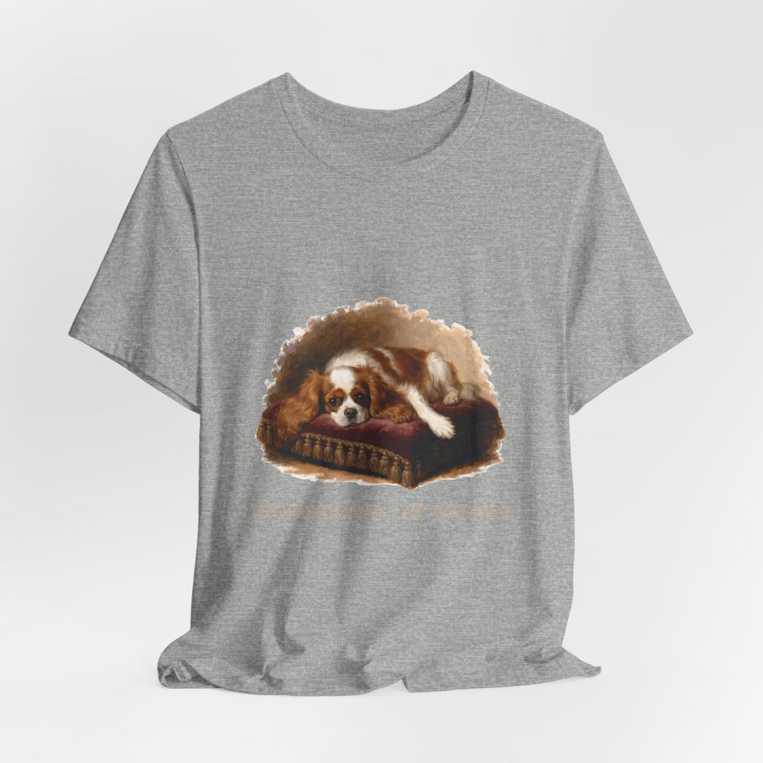 Athletic Heather — Hanging | Cavalier King Charles Spaniel 'Professional Lap Warmer' Tee