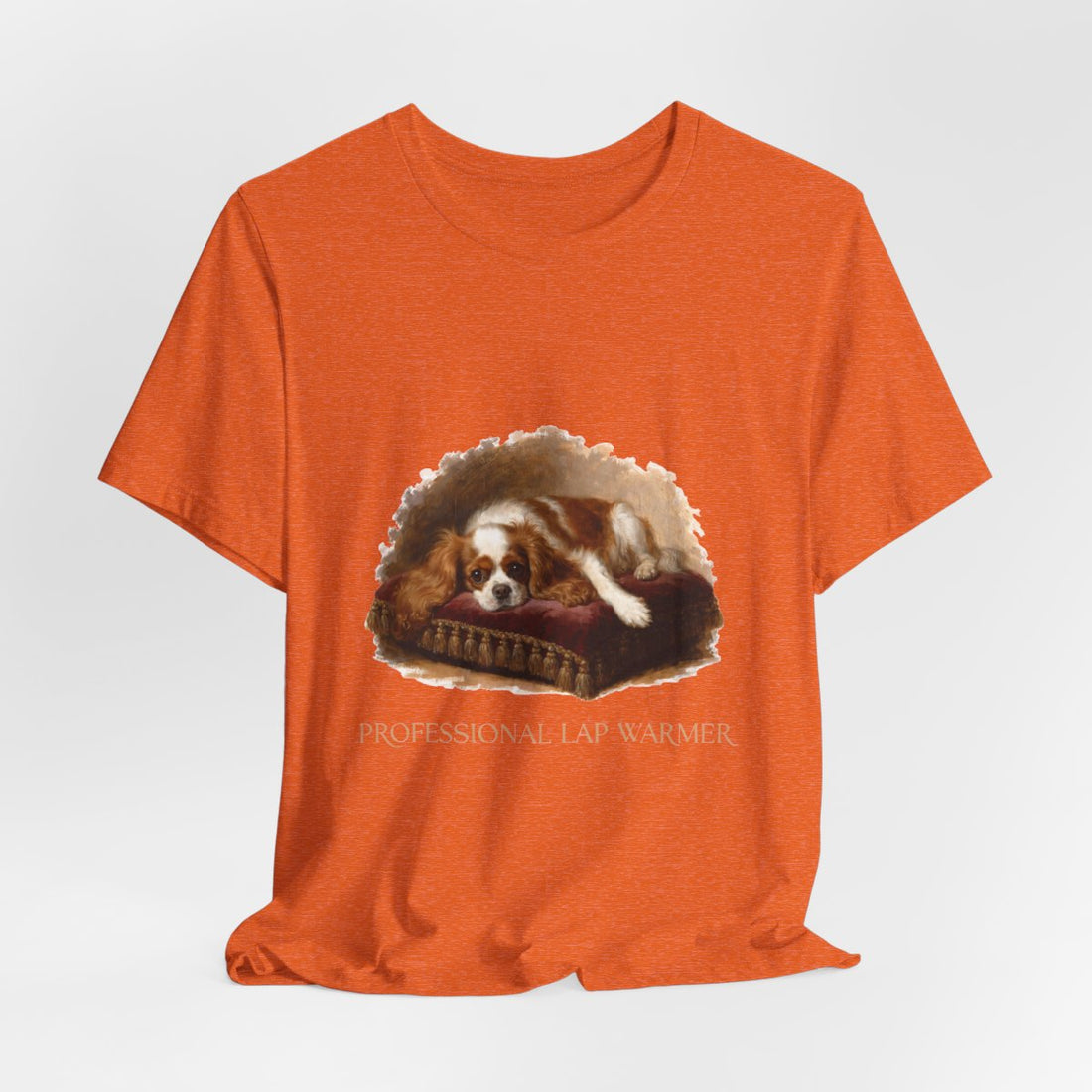 Heather Orange — Hanging | Cavalier King Charles Spaniel 'Professional Lap Warmer' Tee