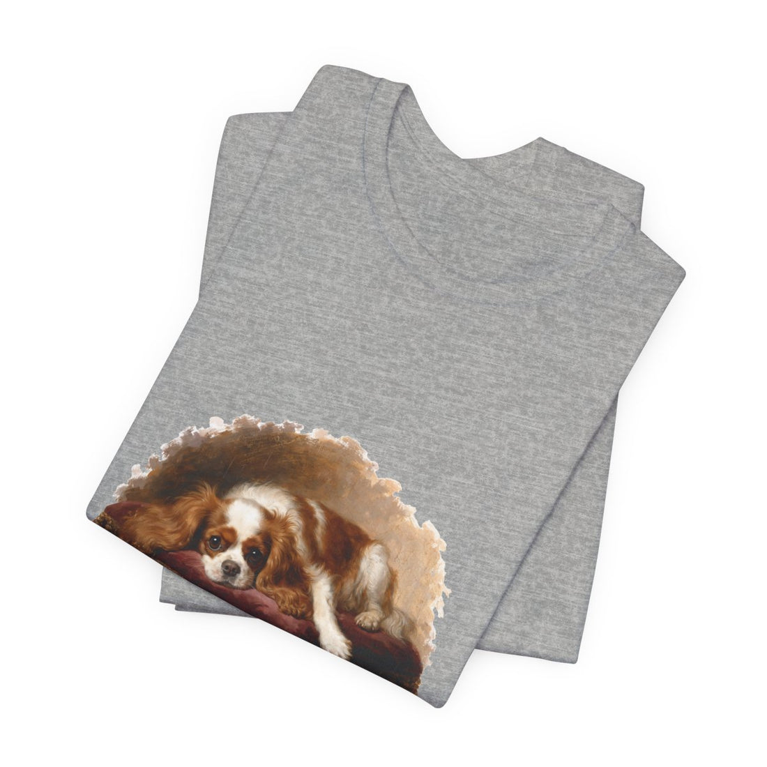 Athletic Heather — Folded | Cavalier King Charles Spaniel 'Professional Lap Warmer' Tee